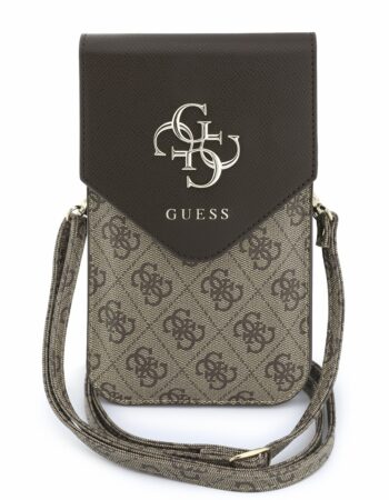 GUESS Калъф/Чанта PU Leather+Grained 4G Metal Logo /кафяв/ - GUWBPG4L4CNW