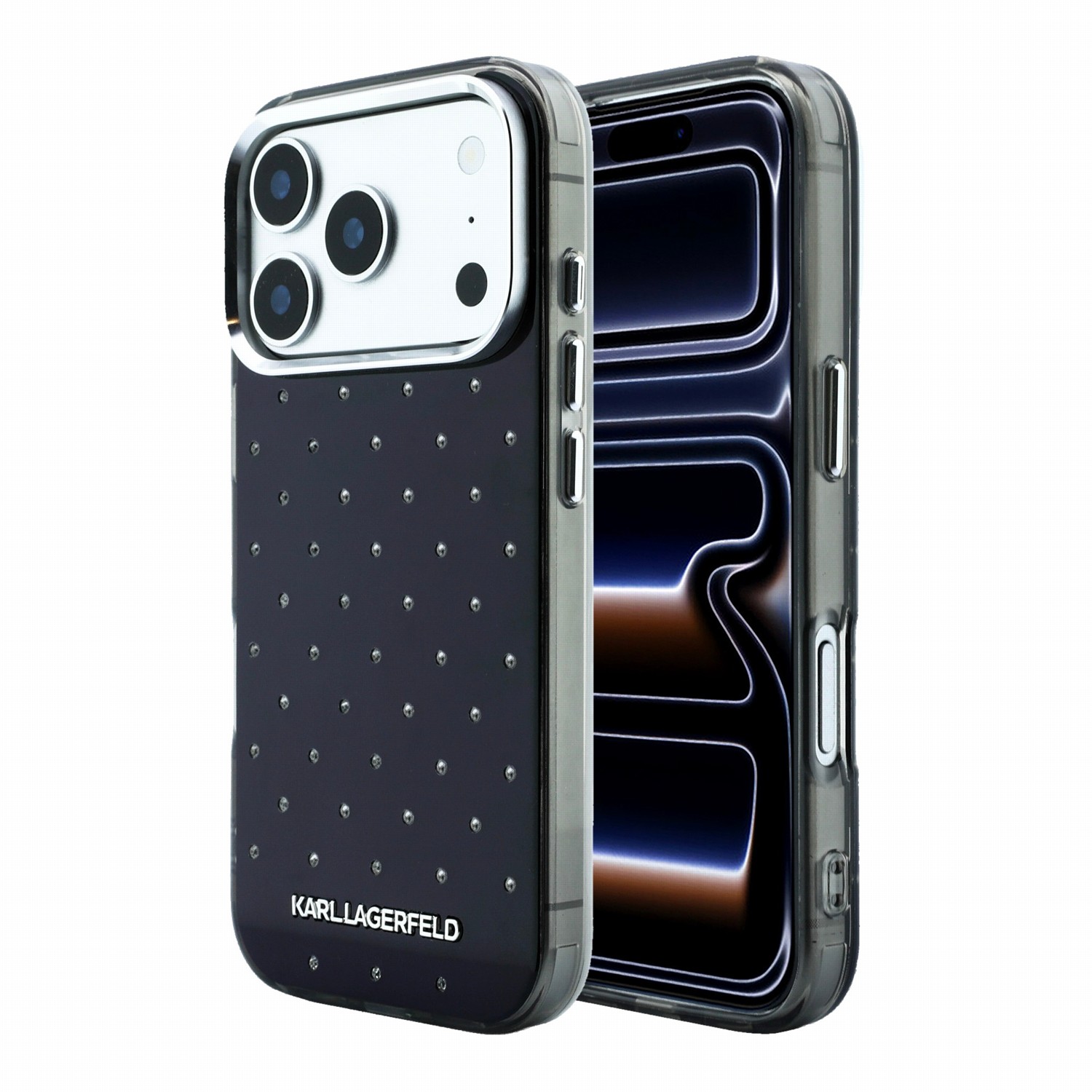 Karl Lagerfeld Калъф Apple iPhone 18 Pro, IML Rhinestones Allover Magsafe /черен/ - KLHCP18L6HCRDKLK