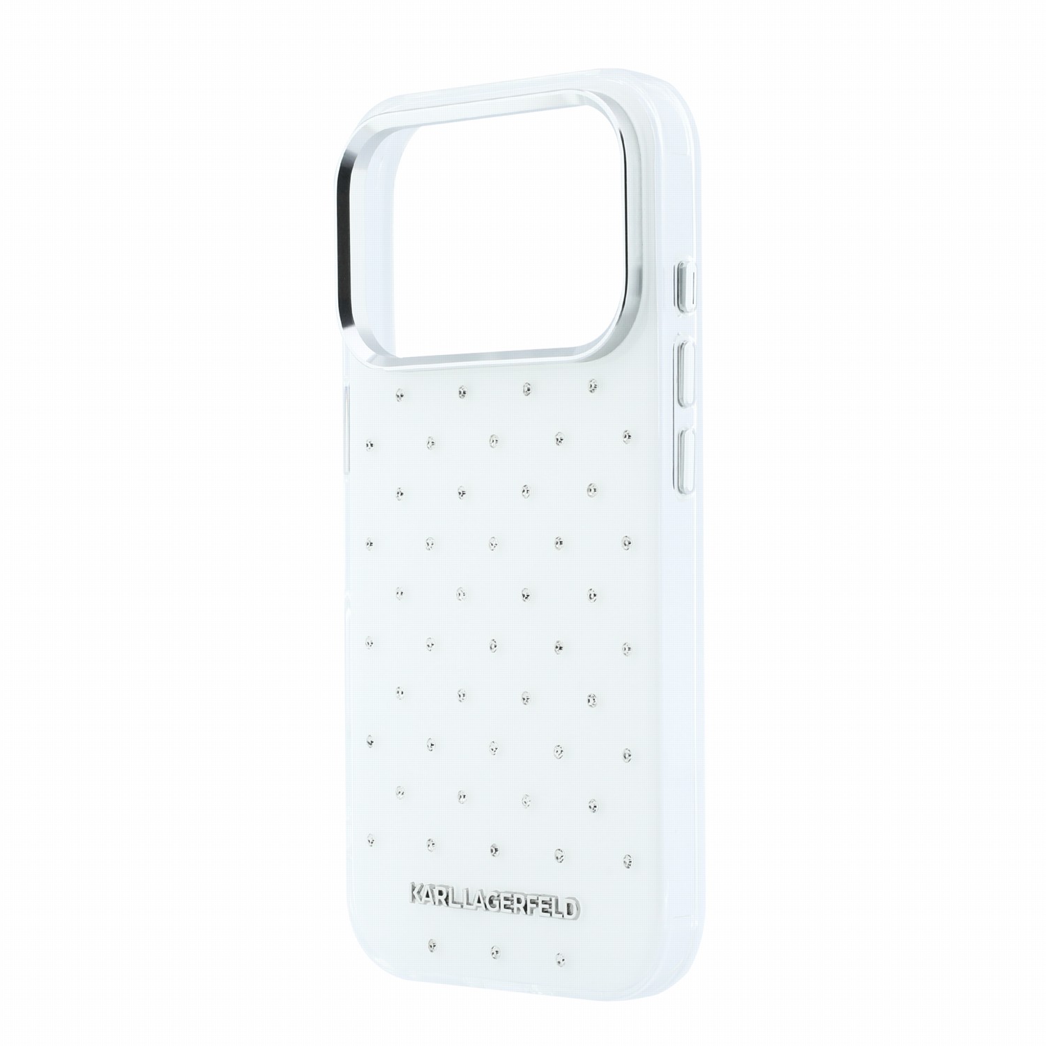 Karl Lagerfeld Калъф Apple iPhone 18 Pro, IML Rhinestones Allover Magsafe /бял/ - KLHCP18L6HCRDKLH