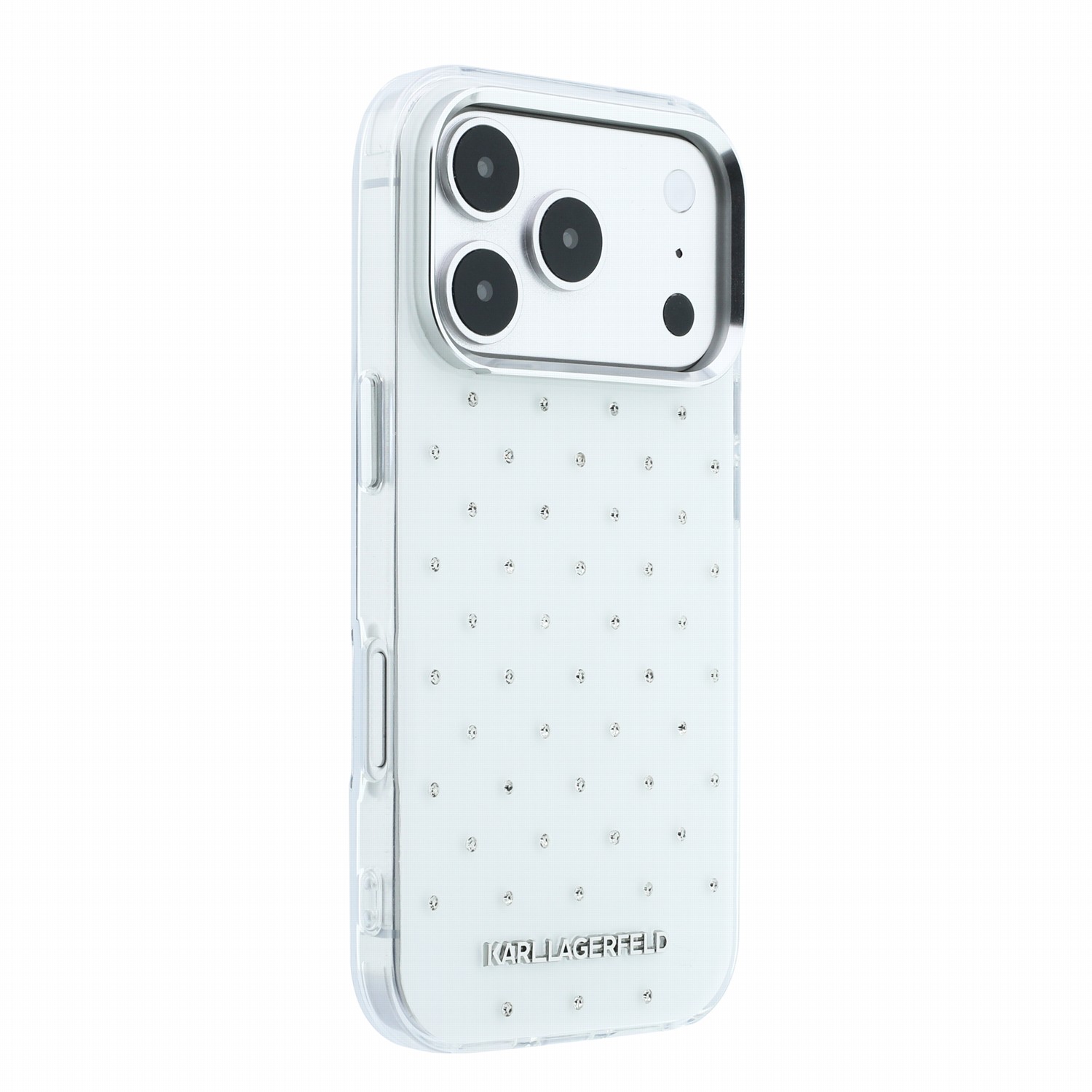 Karl Lagerfeld Калъф Apple iPhone 18 Pro Max, IML Rhinestones Allover Magsafe /бял/ - KLHCP18X6HCRDKLH
