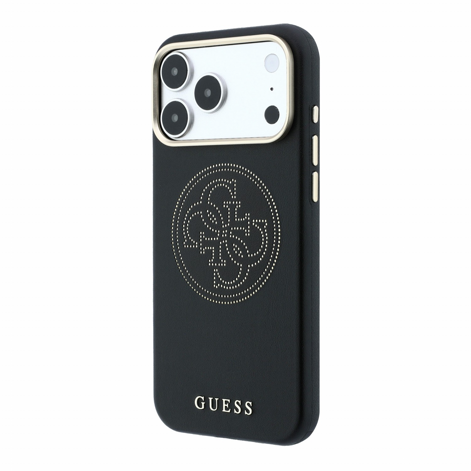 GUESS Калъф Apple iPhone 18 Pro/ 17 Pro, PU Semi Wrap Perforated 4G Logo MagSafe /черен/ - GUHMP18L6PS4SRGK