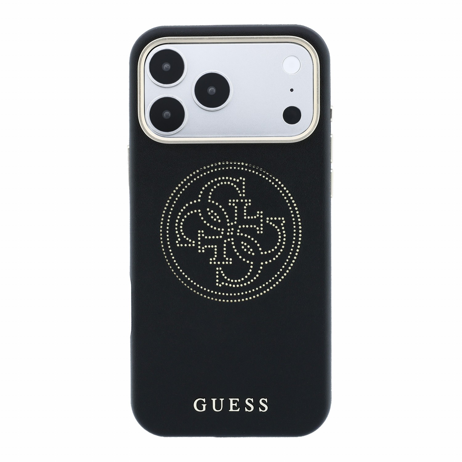 GUESS Калъф Apple iPhone 18 Pro/ 17 Pro, PU Semi Wrap Perforated 4G Logo MagSafe /черен/ - GUHMP18L6PS4SRGK