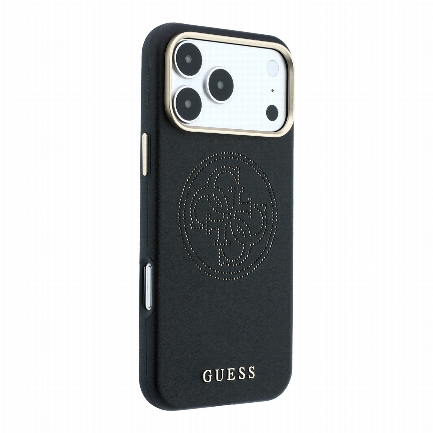 GUESS Калъф Apple iPhone 18 Pro/ 17 Pro, PU Semi Wrap Perforated 4G Logo MagSafe /черен/ - GUHMP18L6PS4SRGK