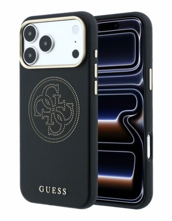 GUESS Калъф Apple iPhone 18 Pro Max/ 17 Pro Max, PU Semi Wrap Perforated 4G Logo MagSafe /черен/ - GUHMP18X6PS4SRGK