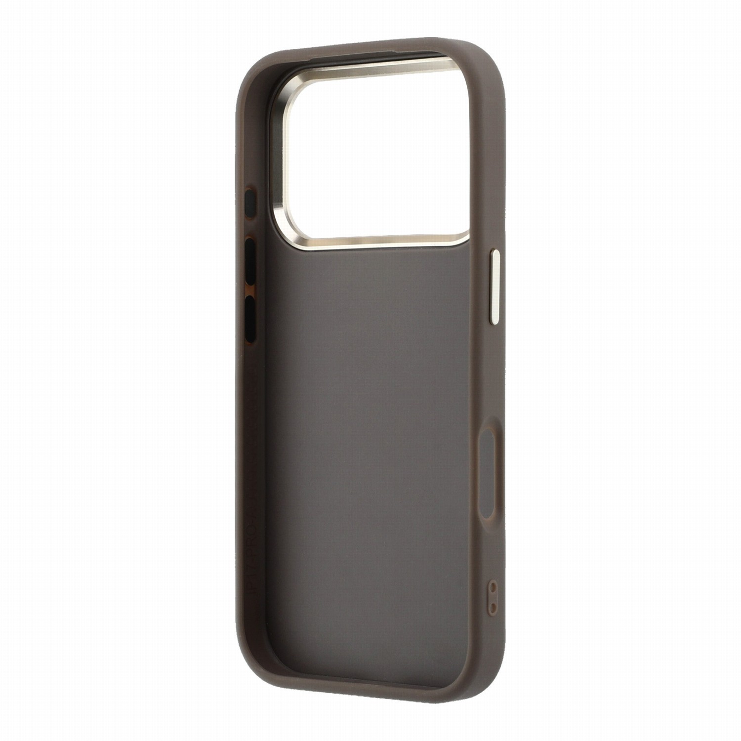 GUESS Калъф Apple iPhone 18 Pro/ 17 Pro, PU 4G Strass Metal Logo /кафяв/ - GUHCP18L6P4DSMLM