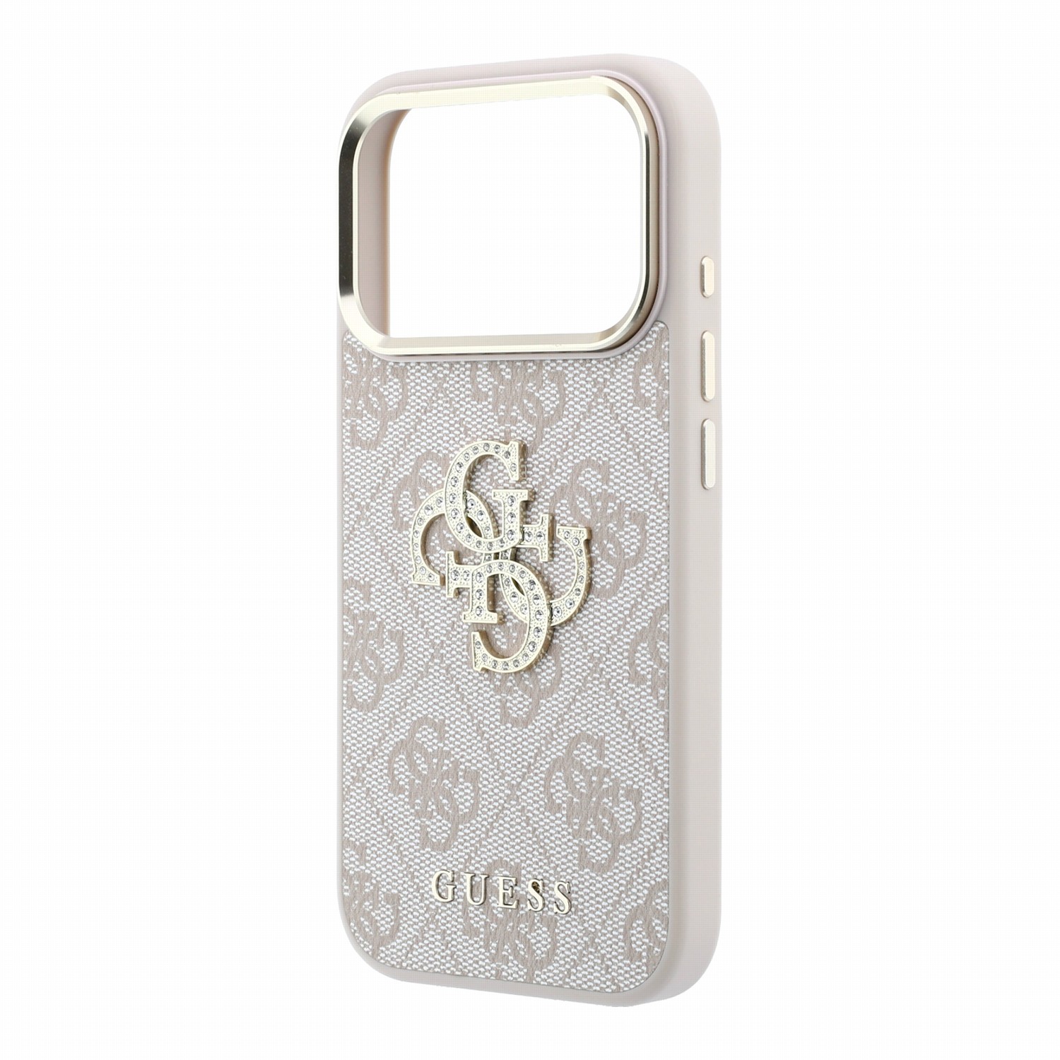 GUESS Калъф Apple iPhone 18 Pro Max/ 17 Pro Max, PU 4G Strass Metal Logo /розов/ - GUHCP18X6P4DSMLP