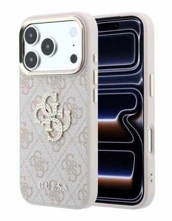 GUESS Калъф Apple iPhone 18 Pro Max/ 17 Pro Max, PU 4G Strass Metal Logo /розов/ - GUHCP18X6P4DSMLP