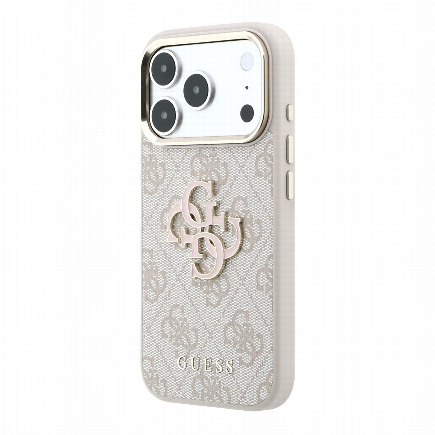 GUESS Калъф Apple iPhone 18 Pro Max, PU 4G Resin Metal Logo /розов/ - GUHCP18X6P4SRMLP