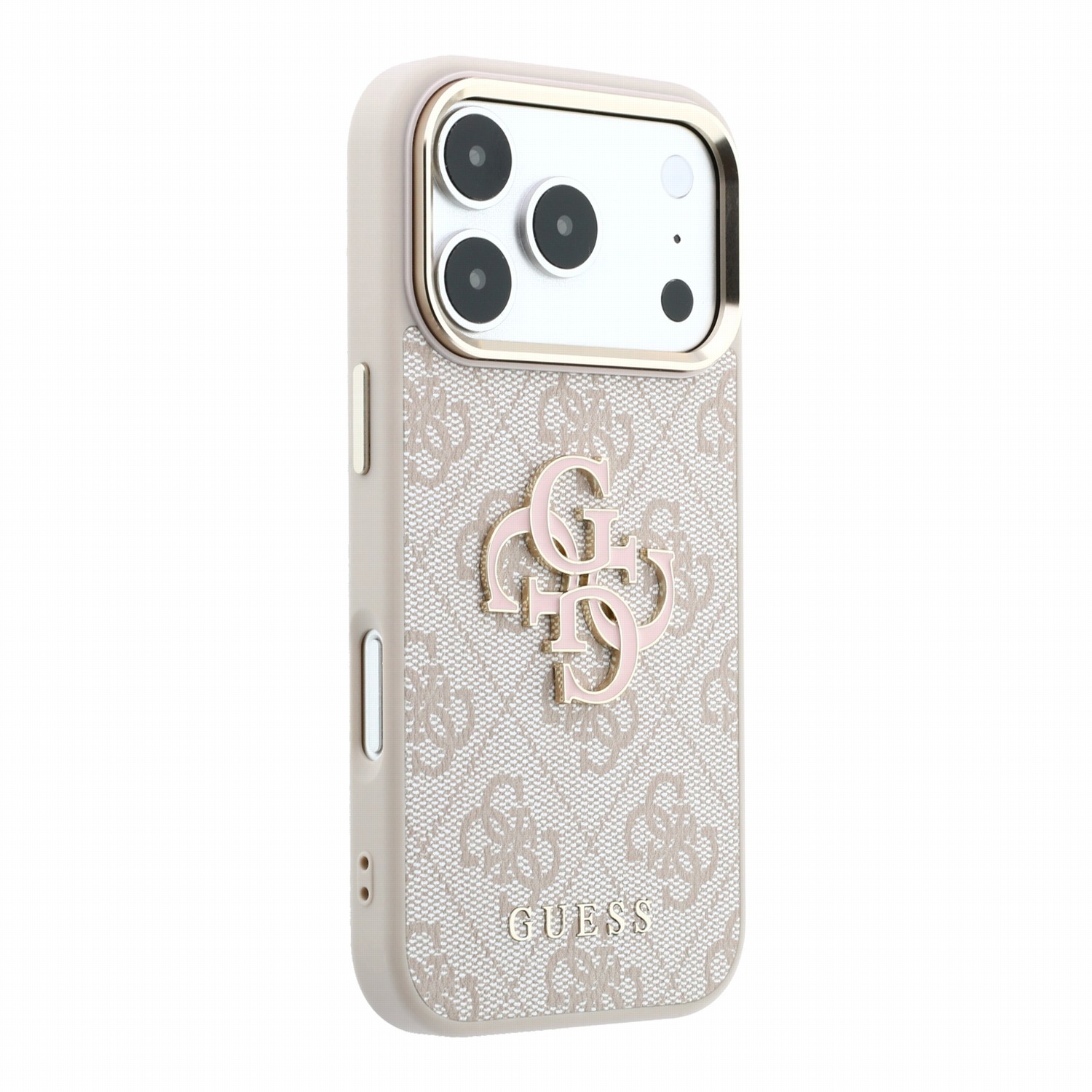 GUESS Калъф Apple iPhone 18 Pro Max, PU 4G Resin Metal Logo /розов/ - GUHCP18X6P4SRMLP
