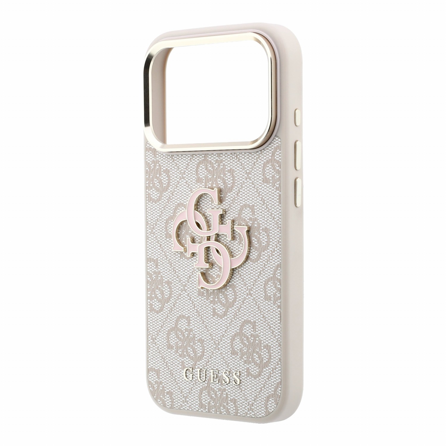 GUESS Калъф Apple iPhone 18 Pro Max, PU 4G Resin Metal Logo /розов/ - GUHCP18X6P4SRMLP