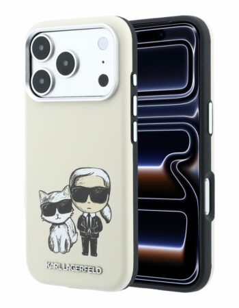 Karl Lagerfeld Калъф Apple iPhone 18 Pro/ 17 Pro, PU Semi Wrap Smooth Sketch Bodies Magsafe /бежов/ - KLHMP18L6PWKCIDE
