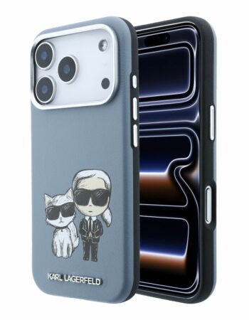 Karl Lagerfeld Калъф Apple iPhone 18 Pro Max/ 17 Pro Max, PU Semi Wrap Smooth Sketch Bodies Magsafe /син/ - KLHMP18X6PWKCIDB