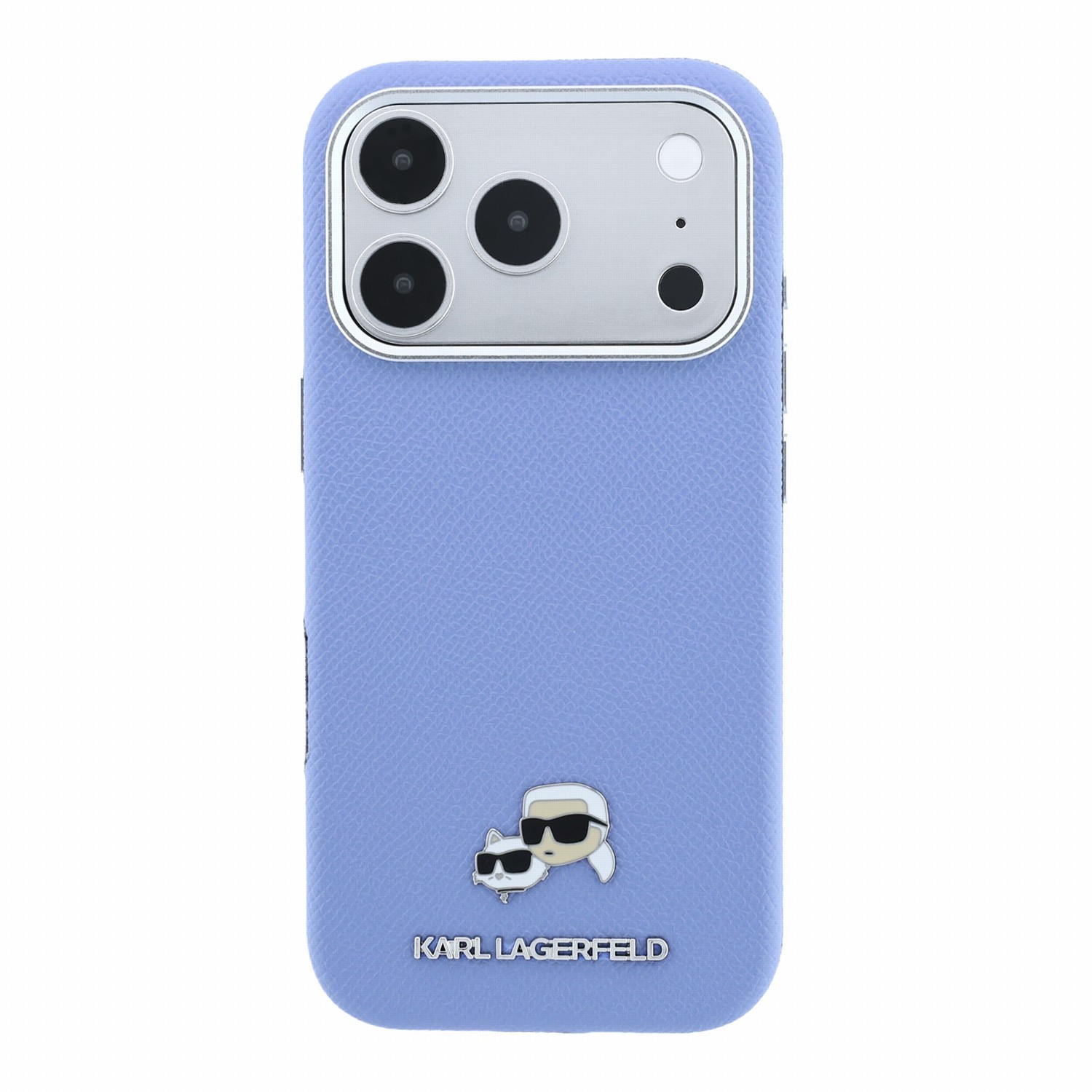 Karl Lagerfeld Калъф Apple iPhone 18 Pro Max/ 17 Pro Max, PU Grained Semi Wrap K/CH Heads Magsafe /син/ - KLHMP18X6PSKCHLB