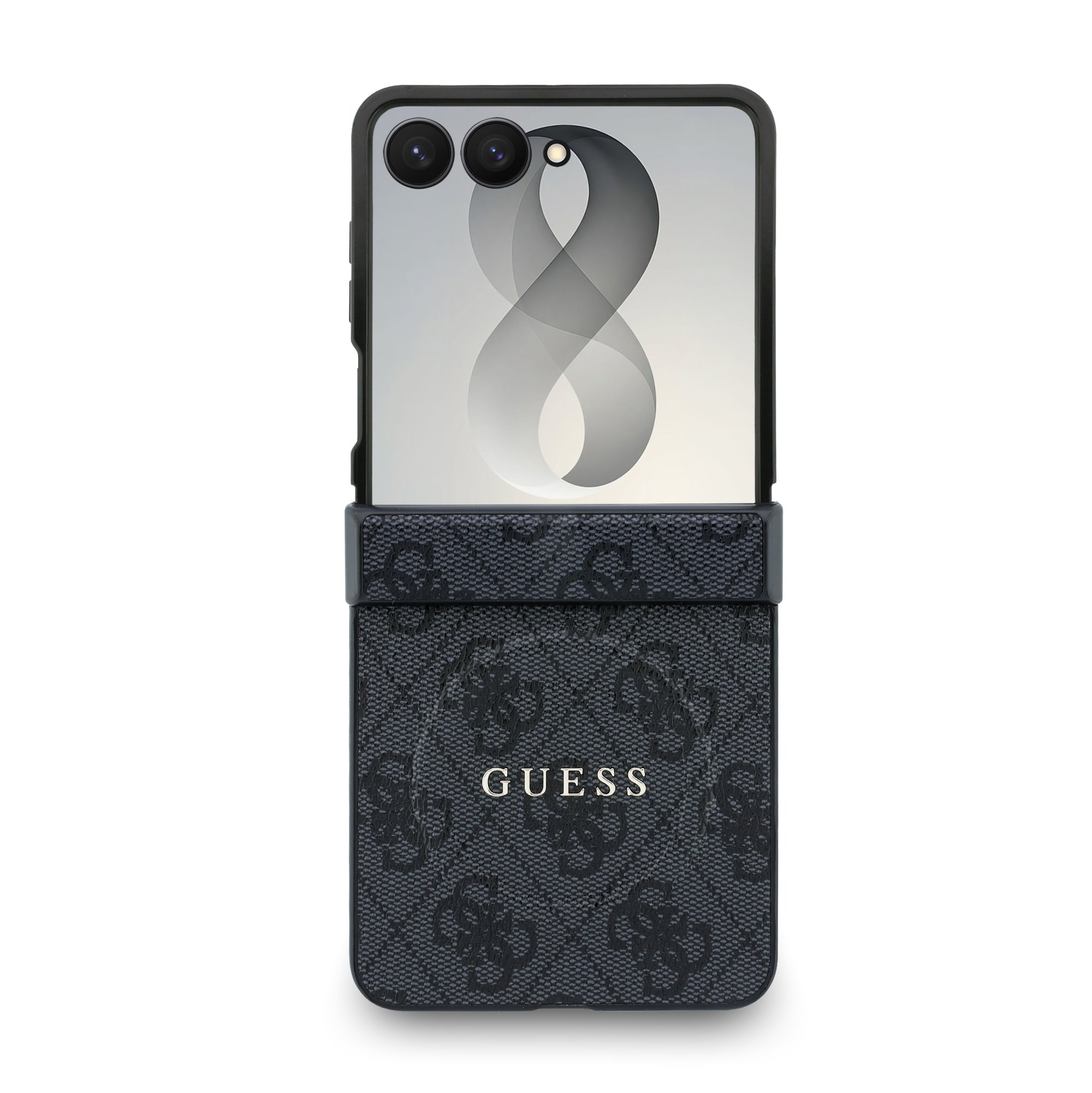 GUESS Калъф Samsung Z Flip 8, PU Leather 4G Magnetic, черен - GUHMZF8P4MSEGCK