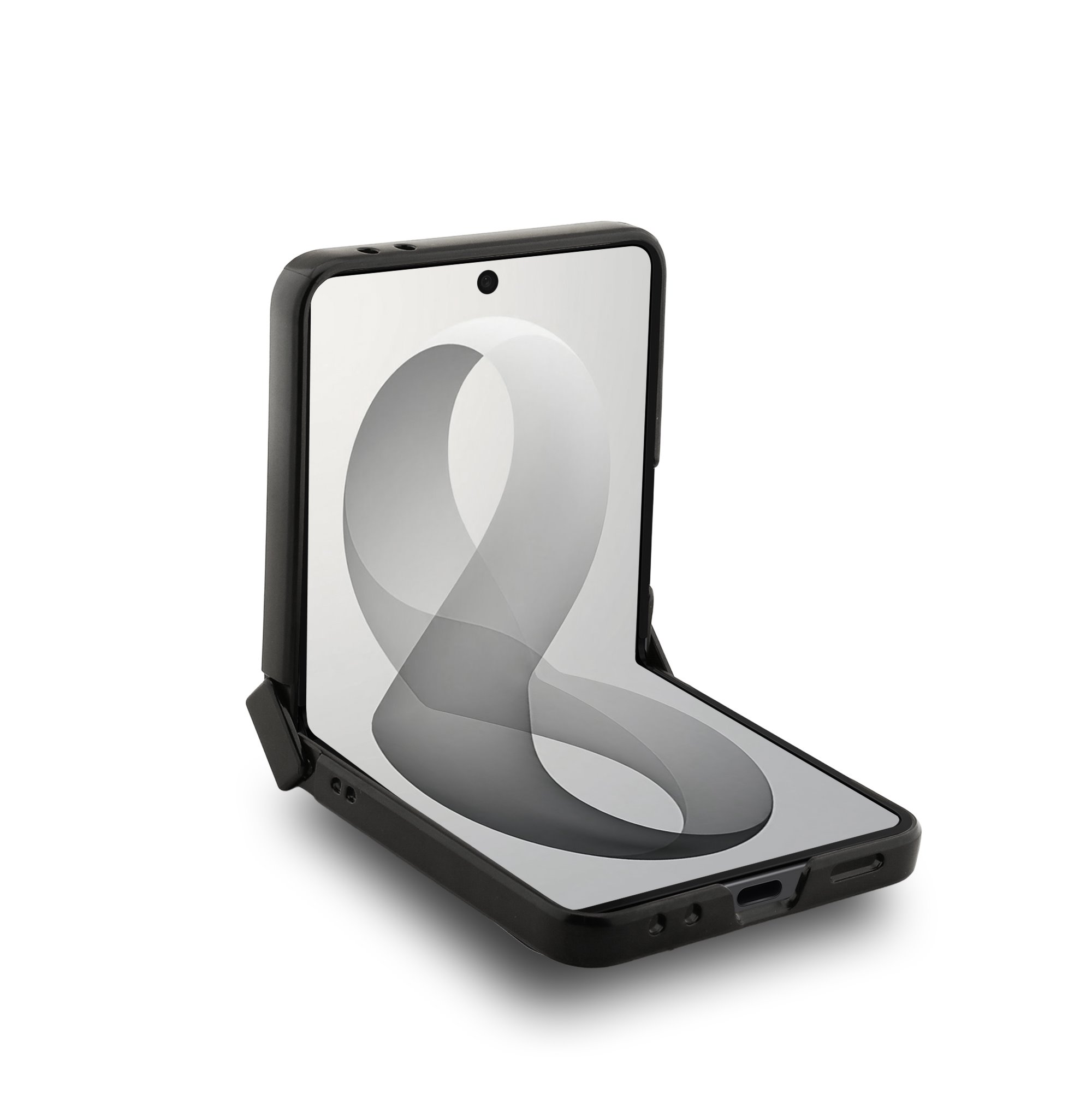GUESS Калъф Samsung Z Flip 8, PU Leather 4G Magnetic, черен - GUHMZF8P4MSEGCK