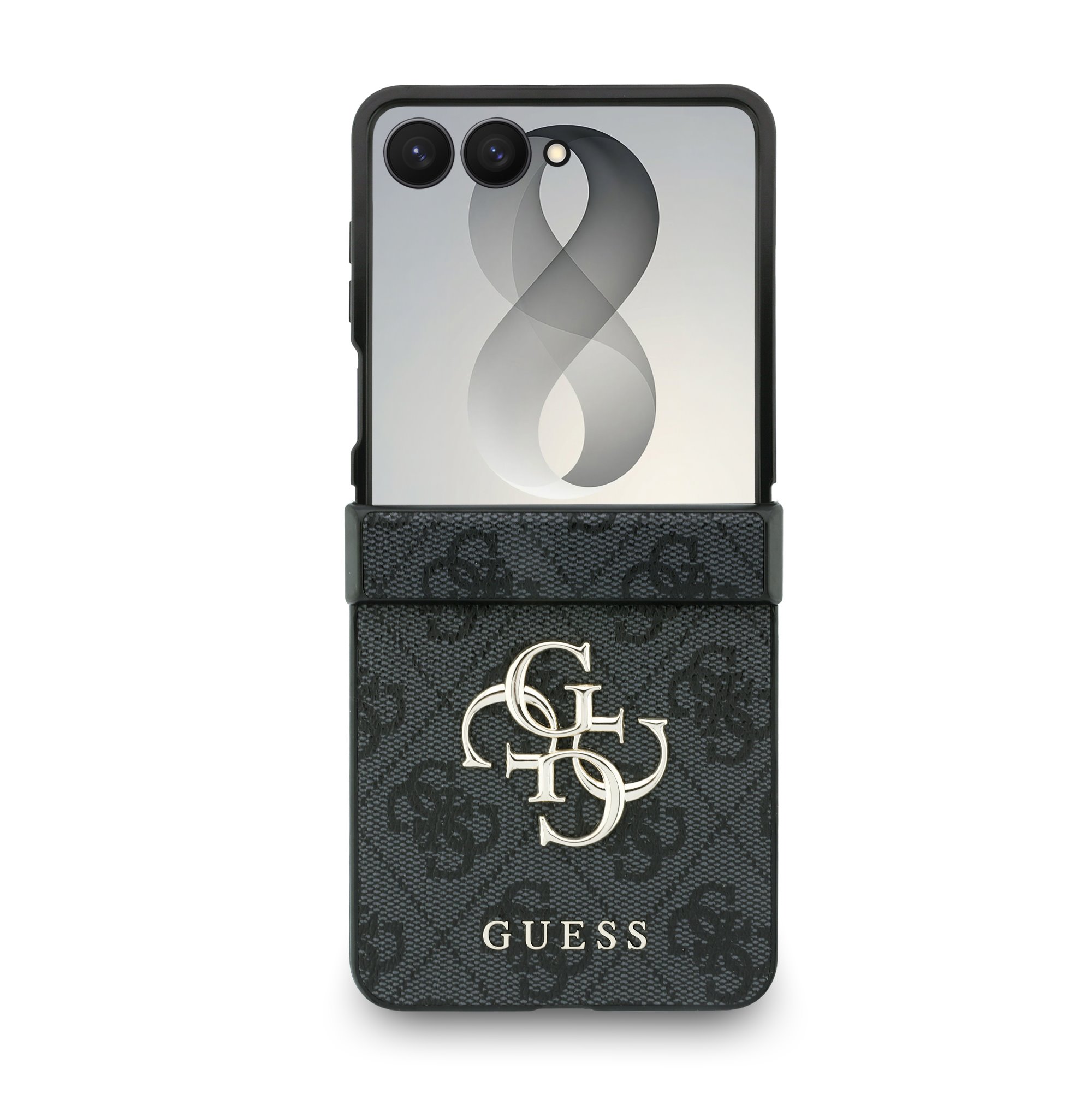 GUESS Калъф Samsung Z Flip 8, PU 4G Metal Logo, сив - GUHCZF84GMGGR