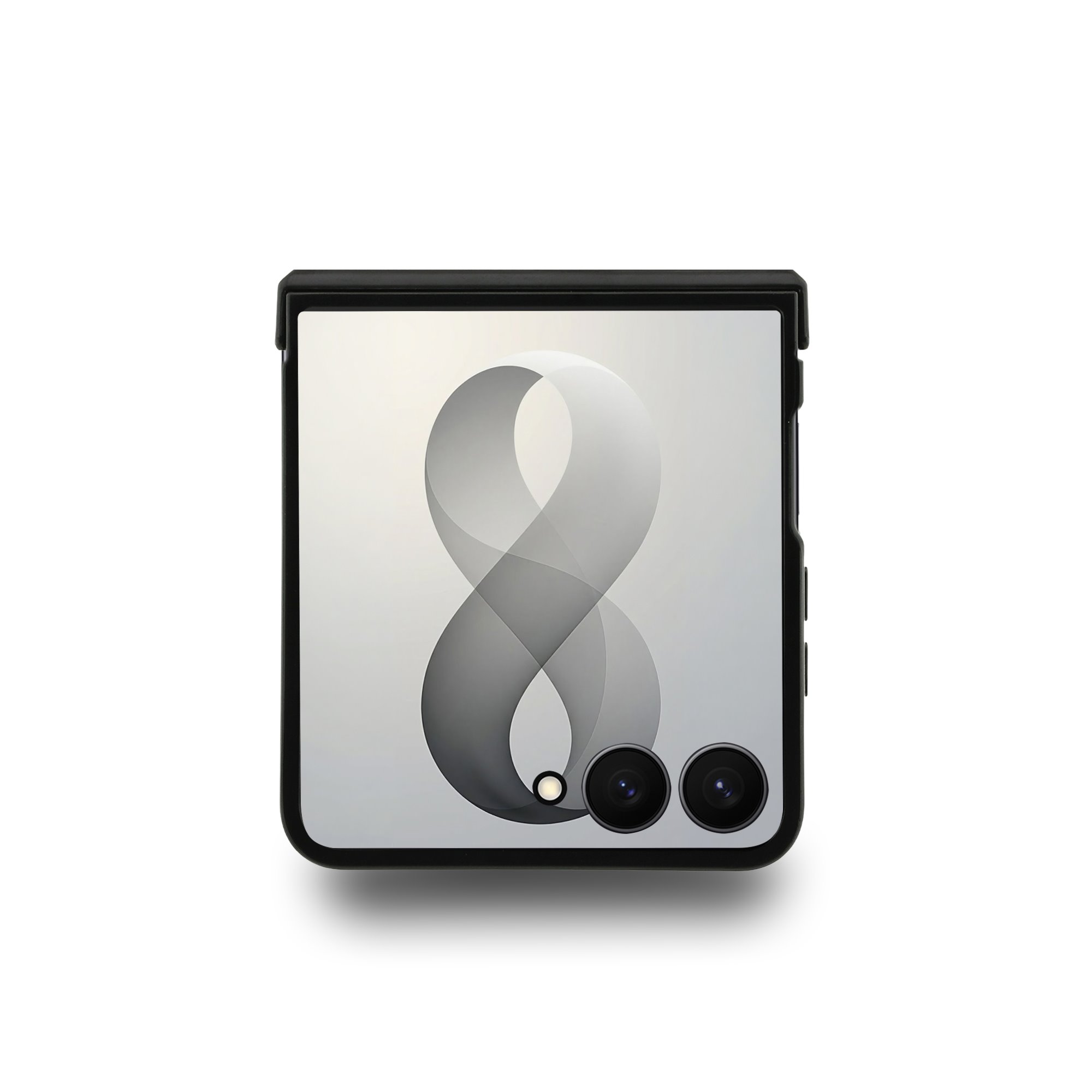 GUESS Калъф Samsung Z Flip 8, PU 4G Metal Logo, сив - GUHCZF84GMGGR