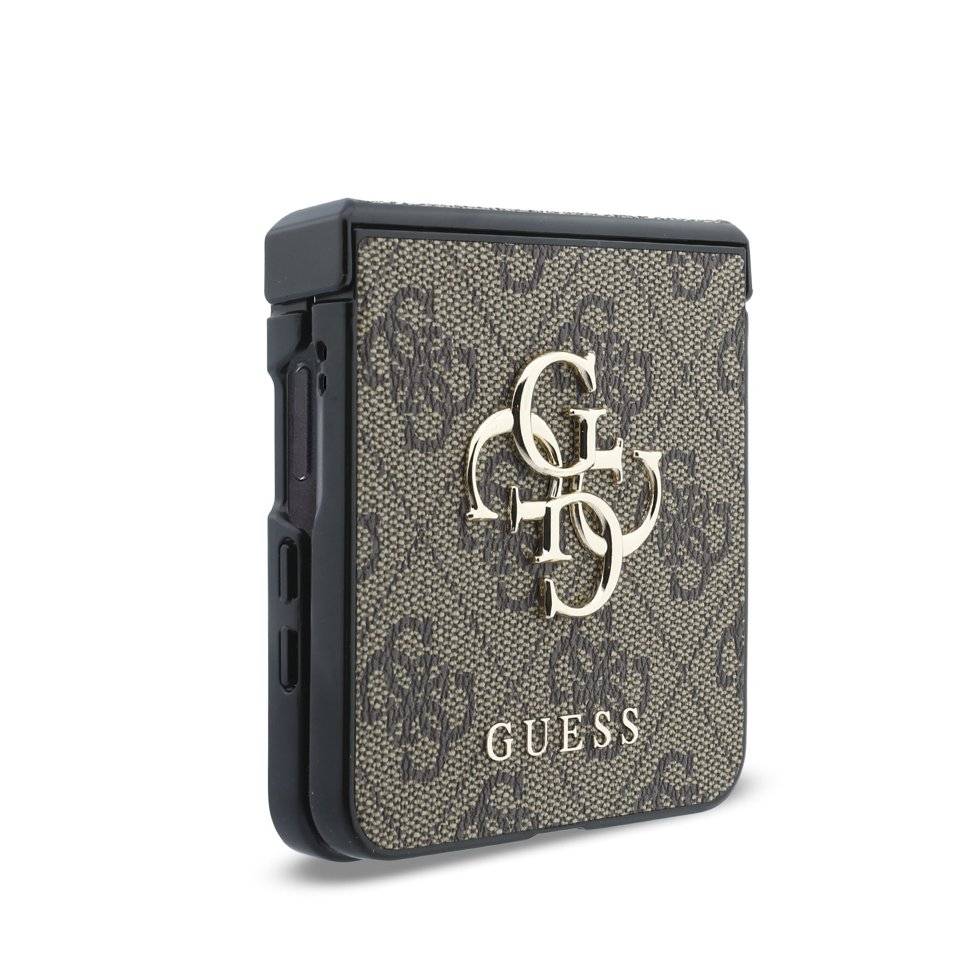 GUESS Калъф Samsung Z Flip 8, PU 4G Metal Logo, кафяв - GUHCZF84GMGBR