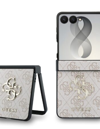 GUESS Калъф Samsung Z Flip 8, PU 4G Metal Logo, розов - GUHCZF84GMGPI