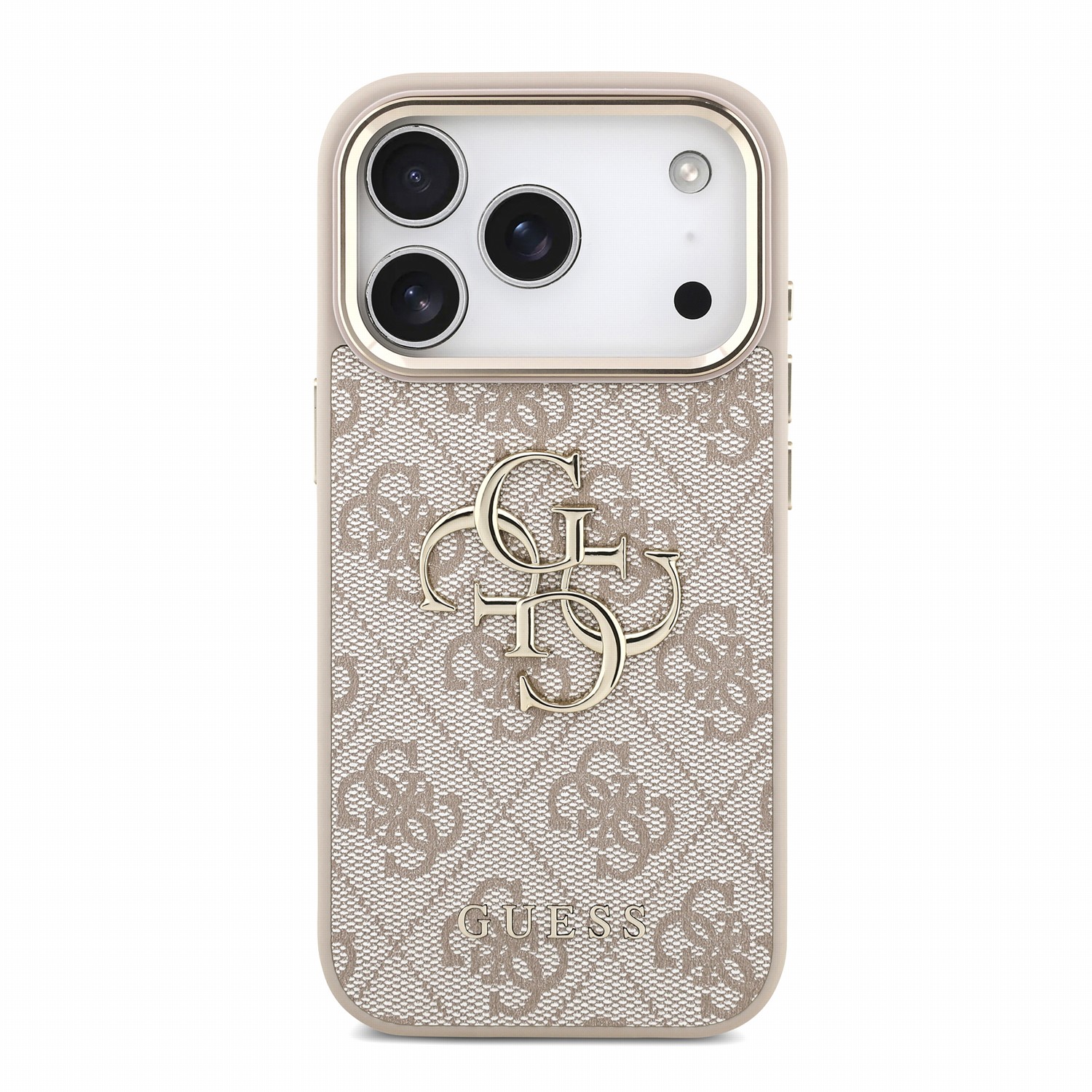 GUESS Калъф Apple iPhone 18 Pro, PU 4G Metal Logo + Wrist Strap /розов/ - GUHCP18LP4GMGSCP