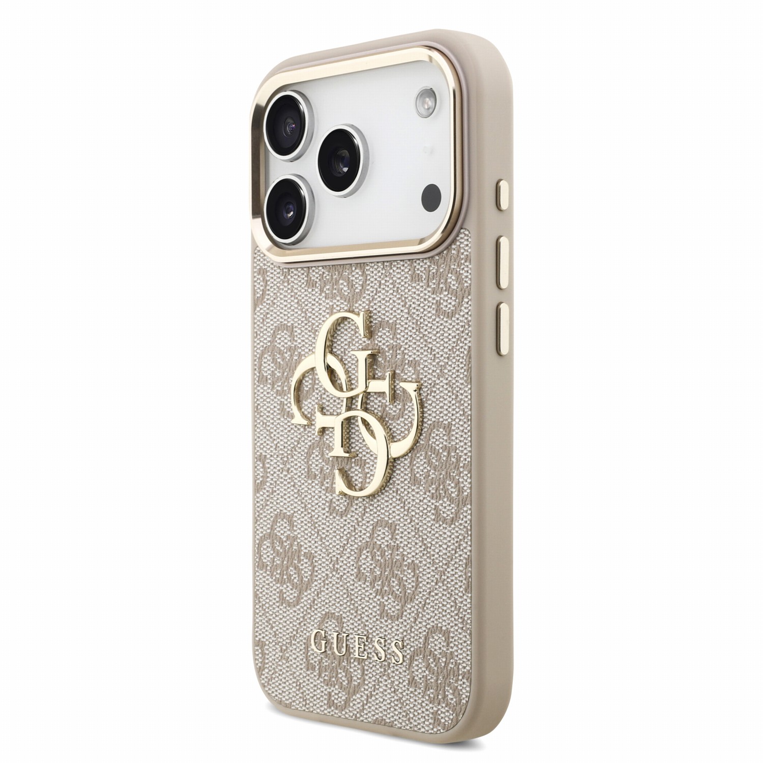 GUESS Калъф Apple iPhone 18 Pro Max, PU 4G Metal Logo + Wrist Strap /розов/ - GUHCP18XP4GMGSCP