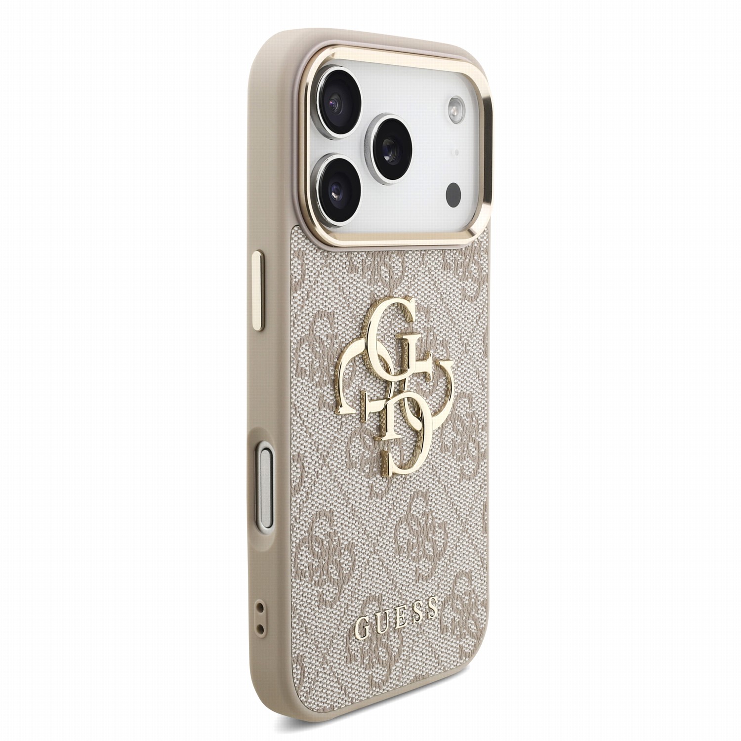 GUESS Калъф Apple iPhone 18 Pro Max, PU 4G Metal Logo + Wrist Strap /розов/ - GUHCP18XP4GMGSCP