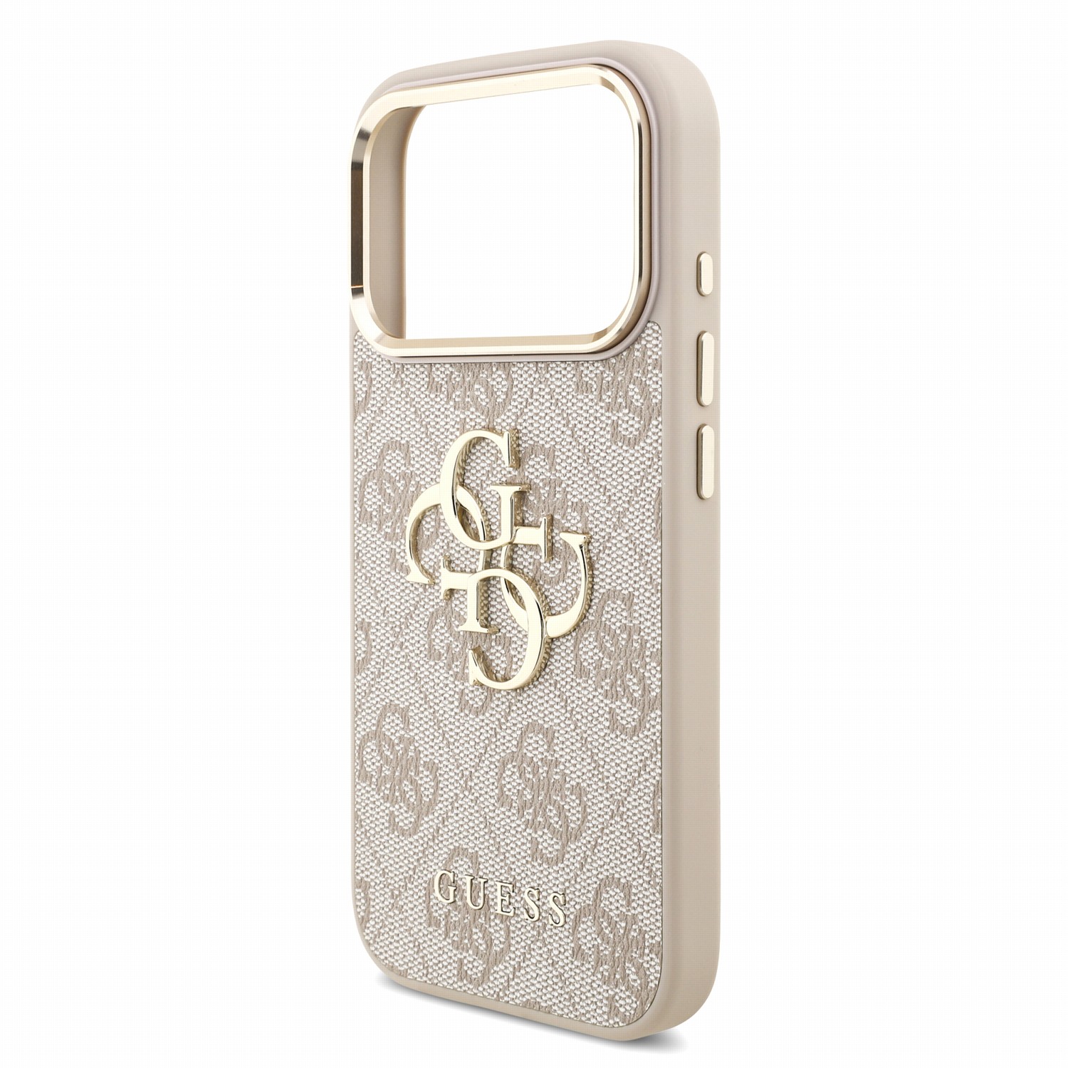 GUESS Калъф Apple iPhone 18 Pro Max, PU 4G Metal Logo + Wrist Strap /розов/ - GUHCP18XP4GMGSCP