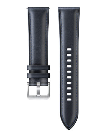 Каишка за Smart Watch 22мм, Leather Strap, кожена /синя/