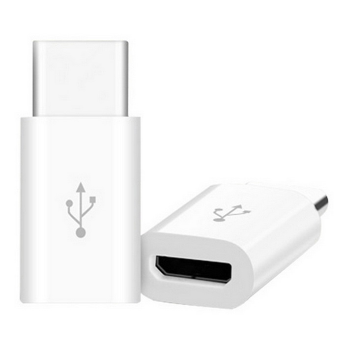 OEM Преходник/адаптер Micro USB - Type-C /бял/
