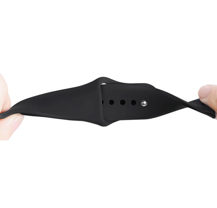 Каишка за Apple Watch 42/44/45/49мм, Simple, силиконова, S/M /зелена/
