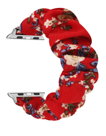 Каишка за Apple Watch 38/40/41мм, Skrunchie /червена/