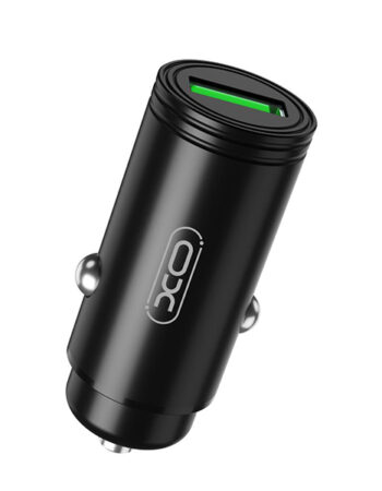 XO 12V 18W, USB-A, черен - CC39