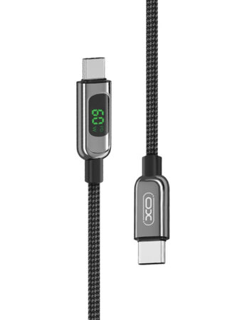 XO Кабел Type-C - Type-C, 1м, 60W, NB-Q203B /черен/