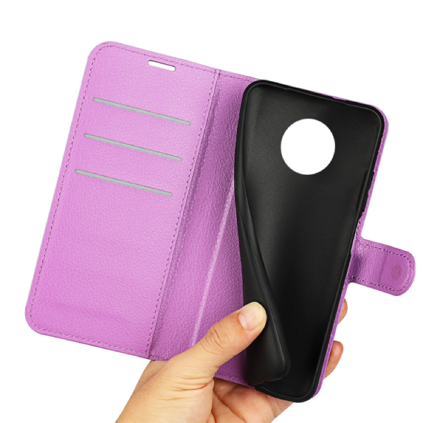 Калъф Leather Wallet Apple iPhone 13 Pro /лилав/ - Image 4