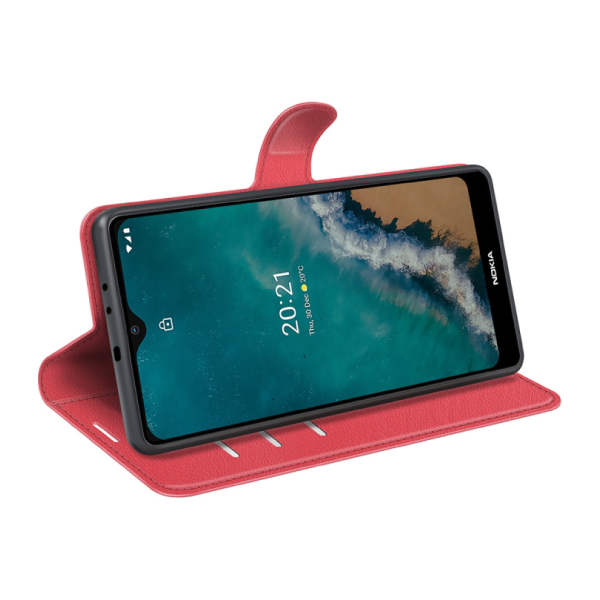 Калъф Leather Wallet Apple iPhone 13 Pro /червен/ - Image 6