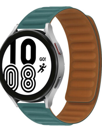 Каишка за Smart Watch 20мм, Magnetic Strap, силиконова, метална /тюркоаз/