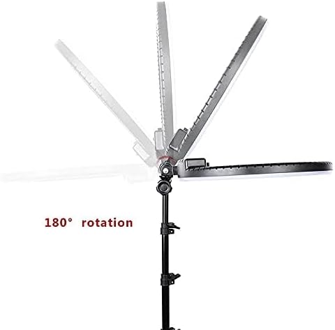 LED Селфи лампа 32см (бяла) + Tripod стойка 200см