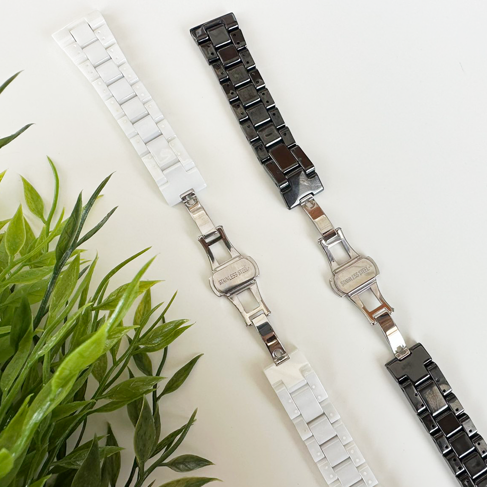 Каишка за Smart Watch 20мм, Ceramic Strap, керамична /бяла/ - Image 5