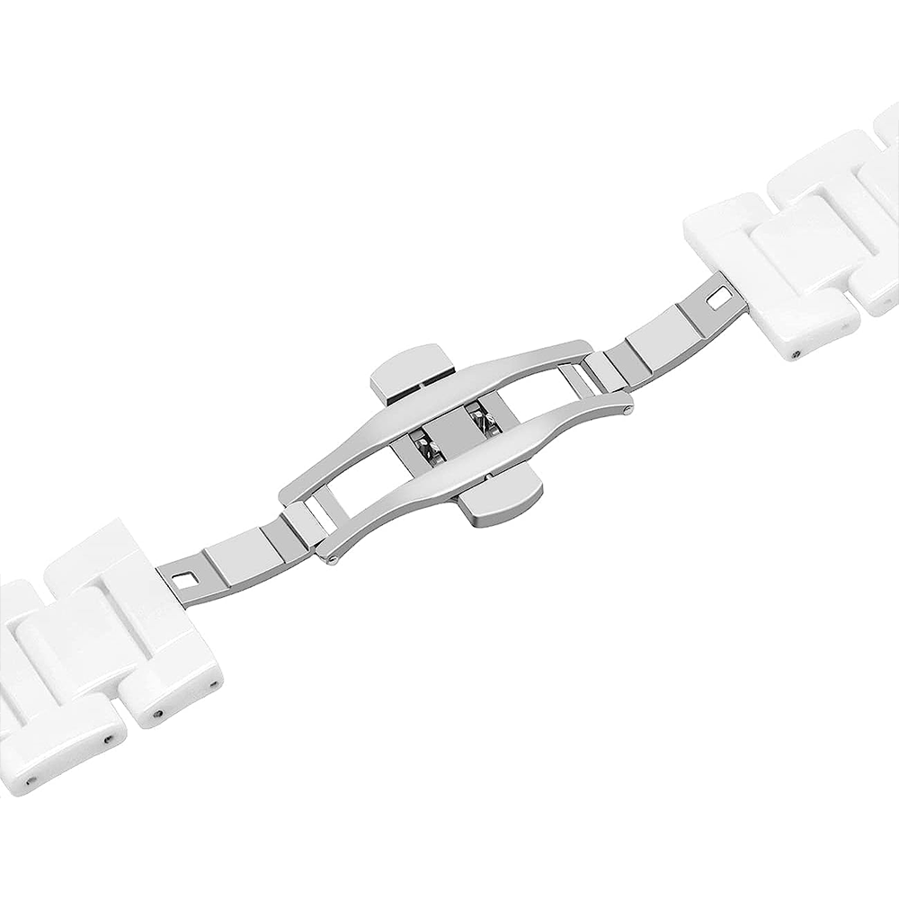 Каишка за Smart Watch 20мм, Ceramic Strap, керамична /бяла/ - Image 3