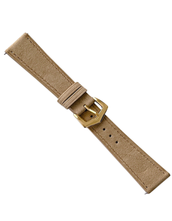 Каишка за Smart Watch 20мм, Vintage Leather Strap, велурена /кафява/