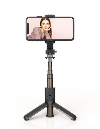 Селфи стик L10 Mini Tripod, Bluetooth /черен/