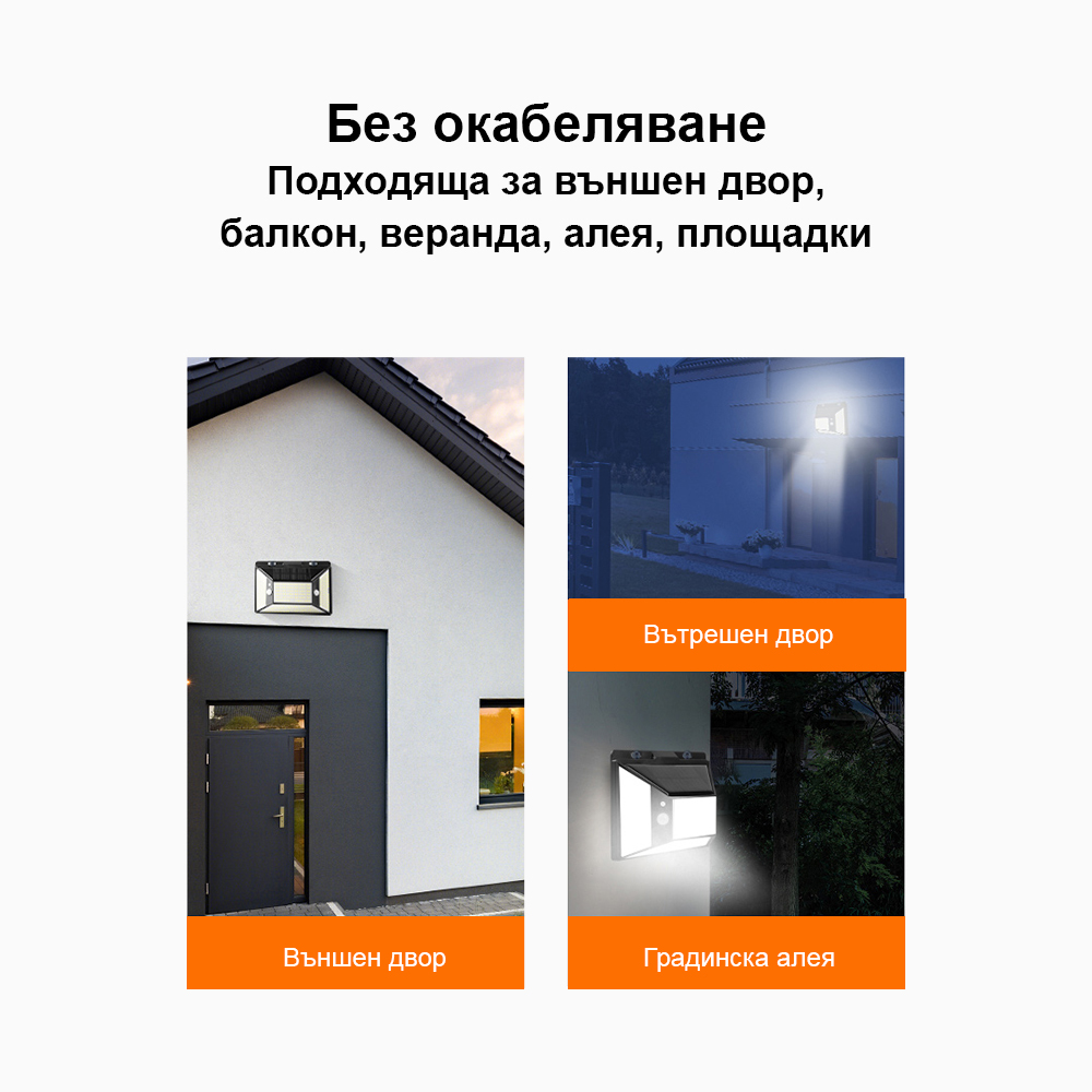 SUPERFIRE Соларна лампа FF6-C, 63W, 450lm, 2200mAh