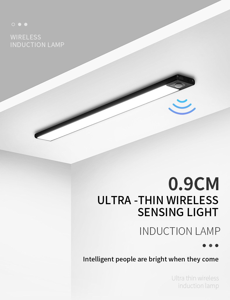 SUPERFIRE Ultra-thin induction lamp 40cm., 2W, 150lm, 1200mAh (XYD05)