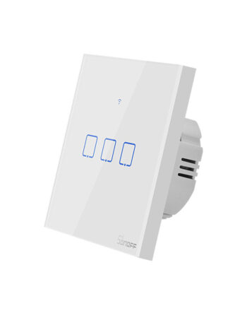 SONOFF Интелигентен превключвател T0 EU TX 3C, Троен сензорен ключ /бял/