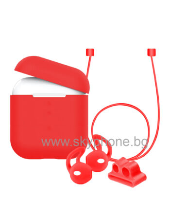 Калъф XO Silicone за AirPods 1/2 /червен/