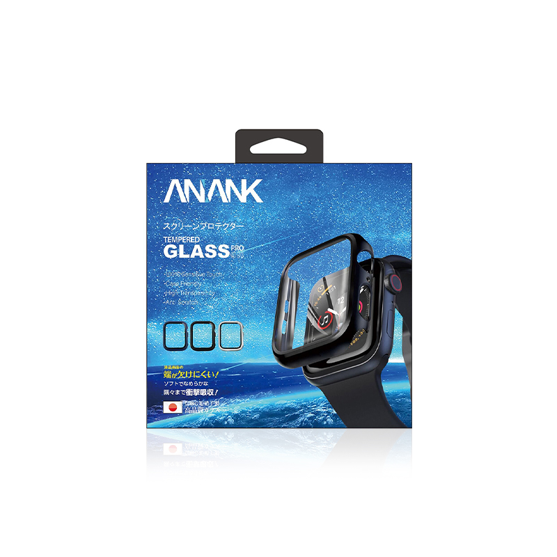 ANANK Tempered Glass + PC корпус Apple Watch, 45мм /прозрачен/