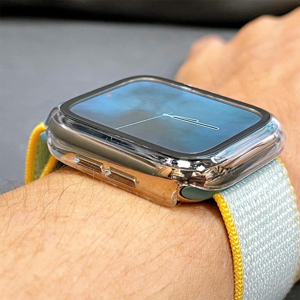 ANANK Tempered Glass + PC корпус Apple Watch, 45мм /прозрачен/