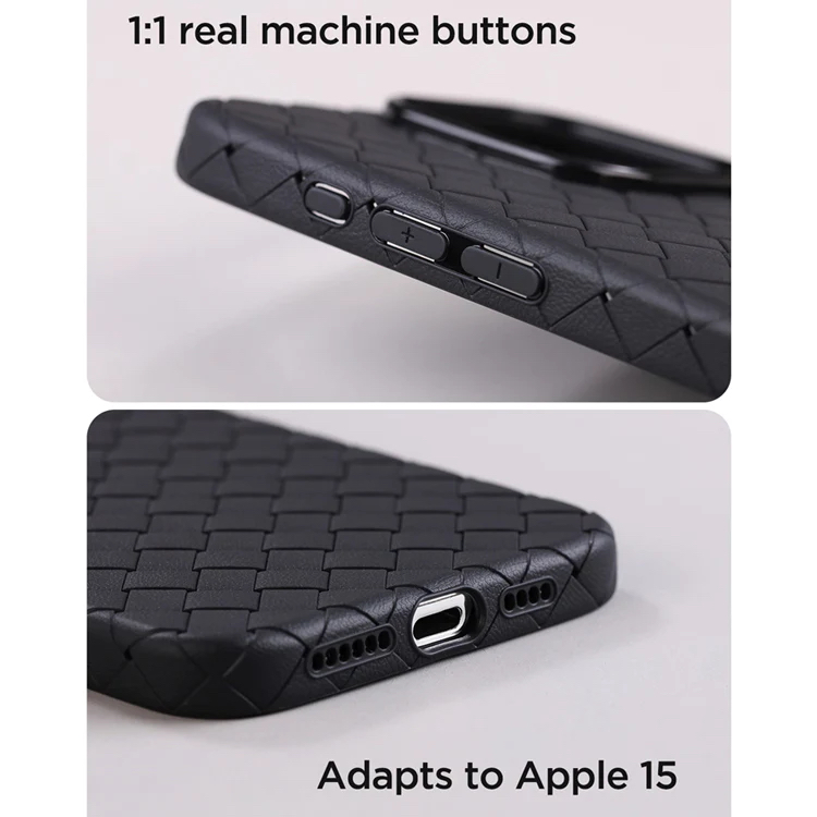Joyroom Калъф Apple iPhone 15 Pro Max, Braiding Series, лилав