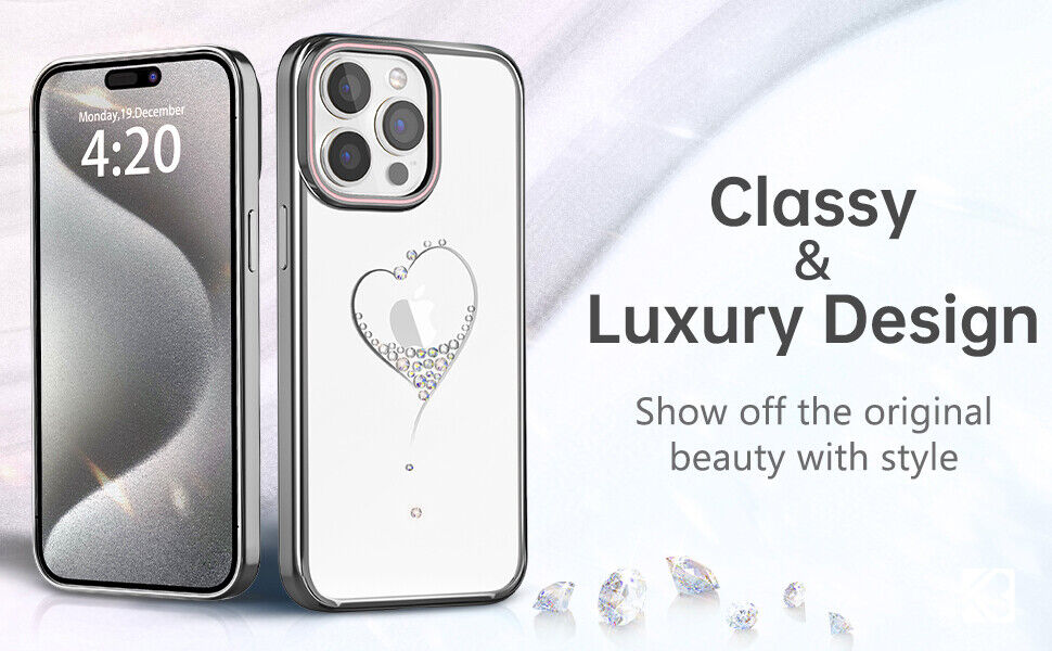 Kingxbar Калъф Apple iPhone 14 Pro Max, Wish Series, лилав - Image 6