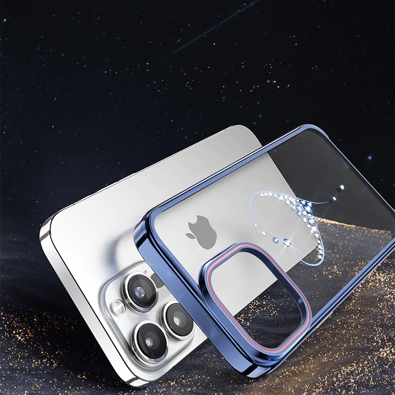 Kingxbar Калъф Apple iPhone 15, Wish Series, сребърен